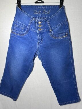 Tush Push High Waisted Capri Jeans Push Up Denim Size 5